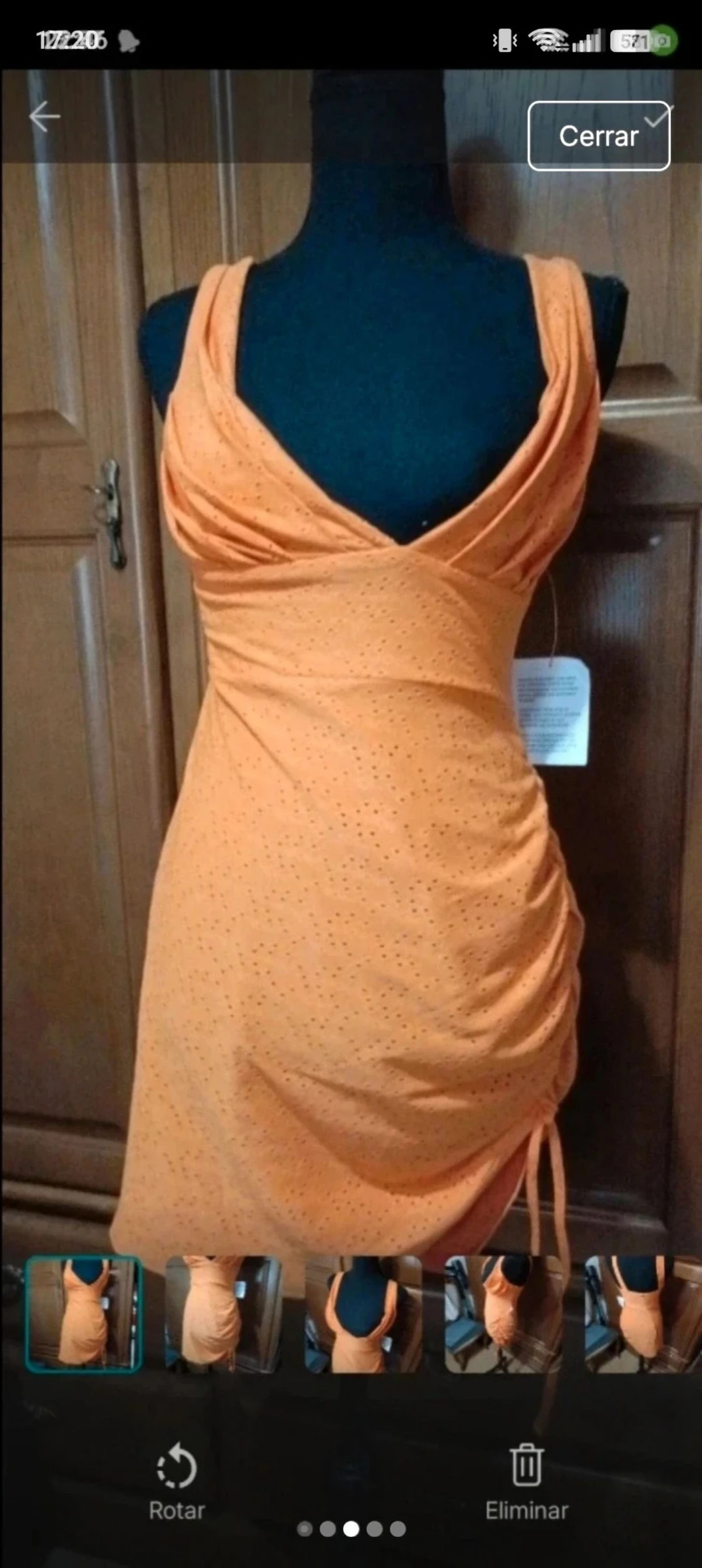 Vestido drapeado estilo inglês – photo 5